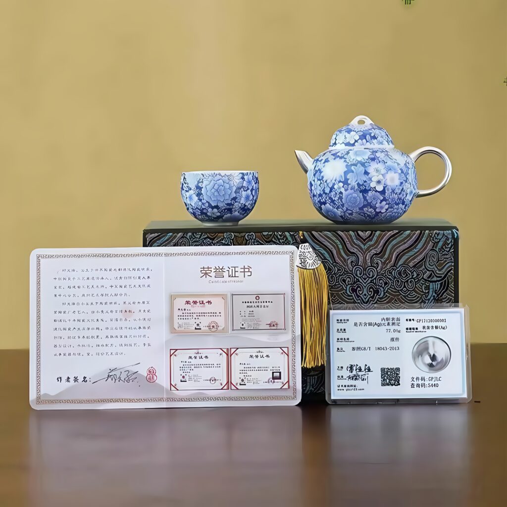 Pot: width 10.5cm, height 7.5cm, capacity approximately 130ml
Cup: Width, 5.2cm, Height 3.5cm, Capacity approximately 50ml
Gift box, length 21cm, width 11.5cm, height 10.5cm