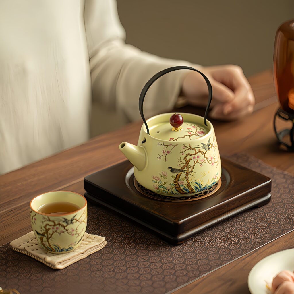 Imitation of Song Ru Kiln - Joyful Eyebrow - Lifting Beam Pot