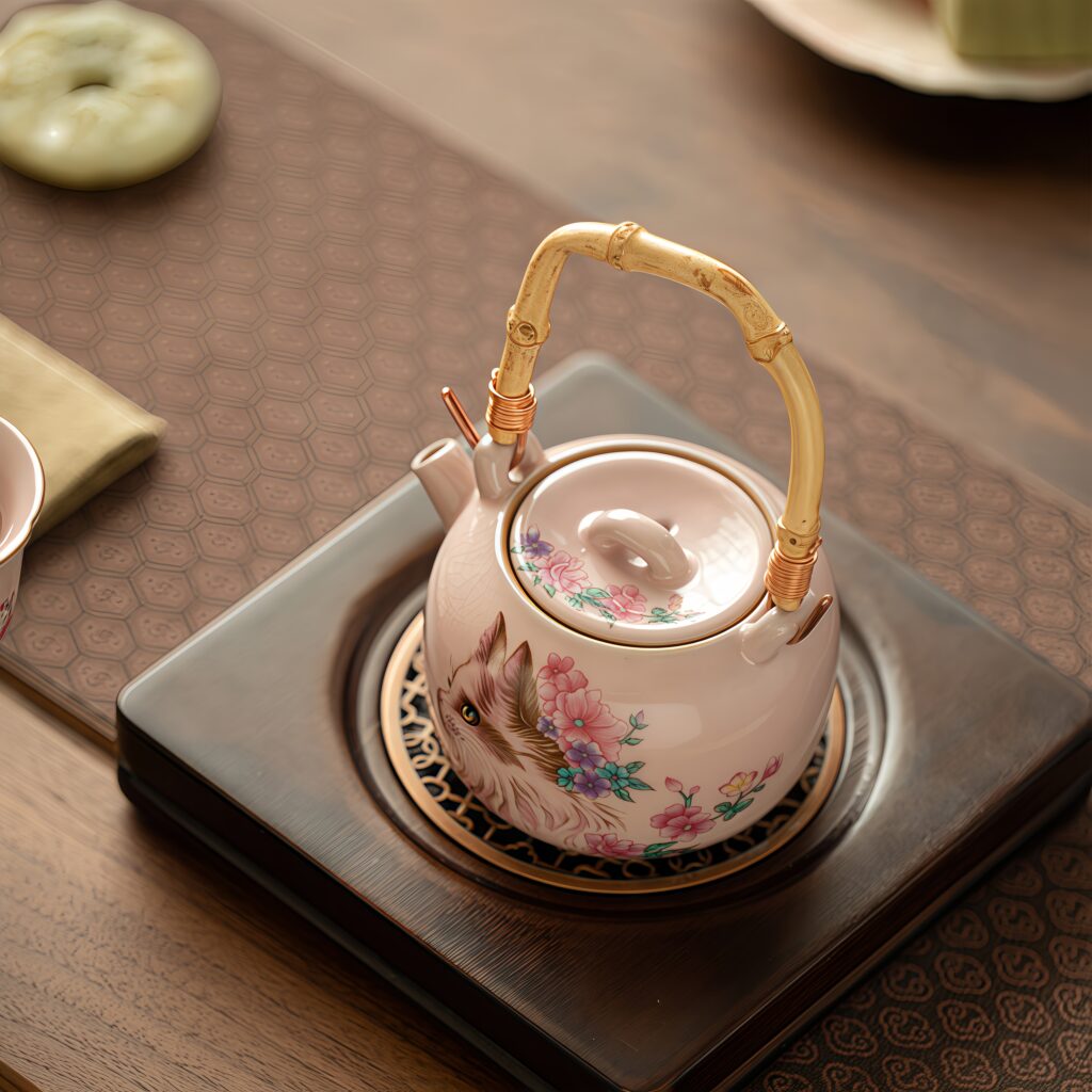 Vintage Ru Kiln Pink Cat Bamboo Knot Teapot 6 O1CN018QlRdi2Jaf6c3SlEO 2217662179438 0 cib