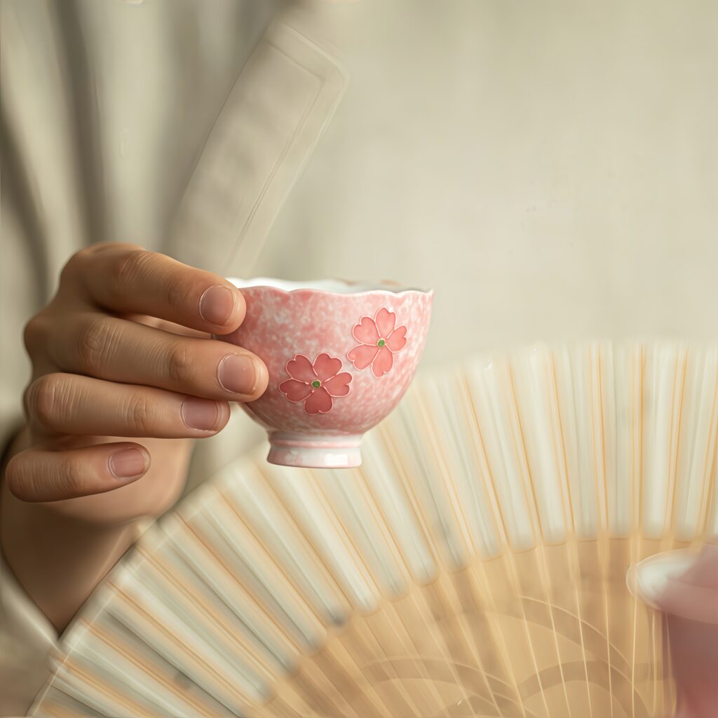 Hand drawn - Drunken Flower Room - Small Customer Cup