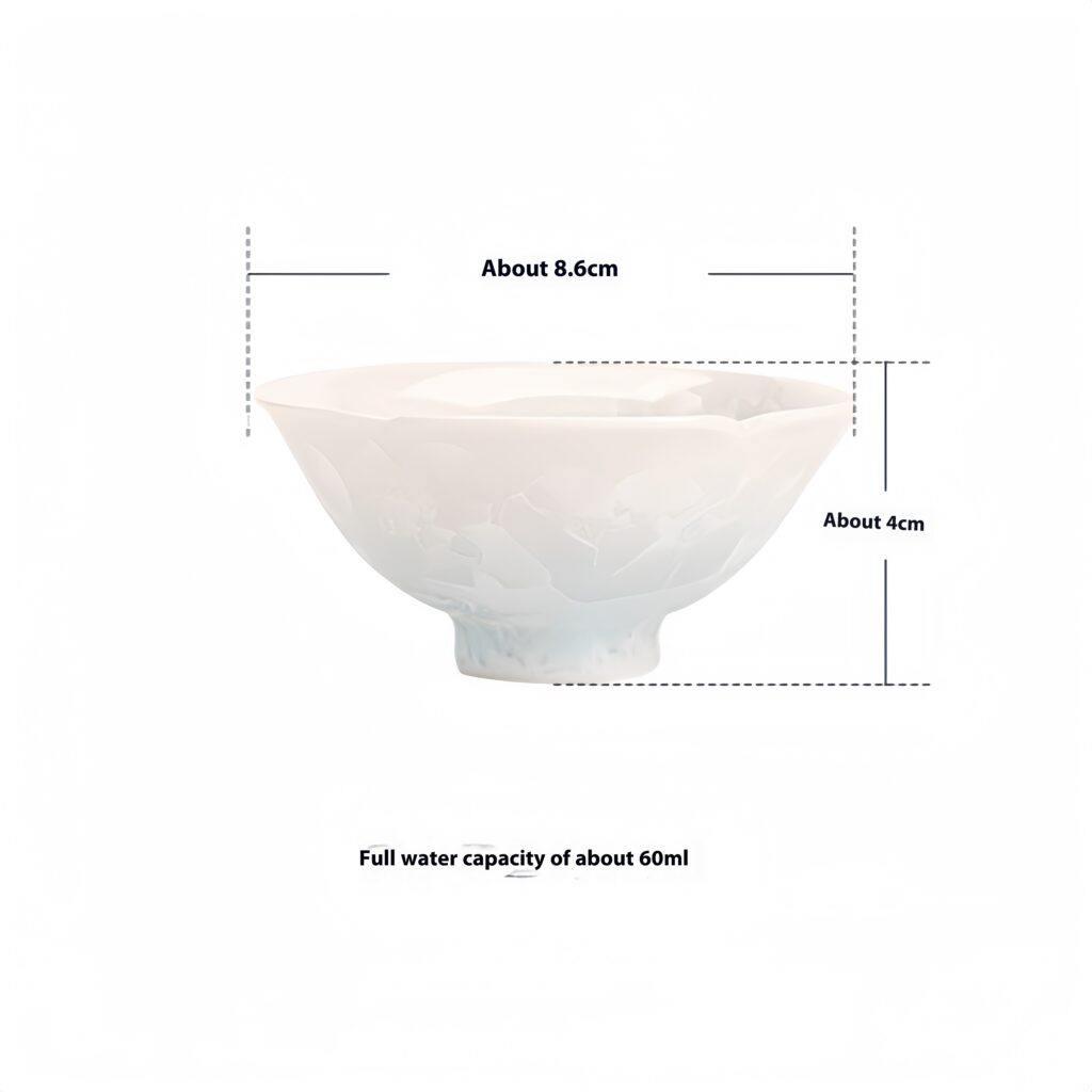 Crystal Glaze - Flower Mouth Tea Cup 11 Specification: Diameter about 8.6cm, height about 4cm, full water capacity about 60ml