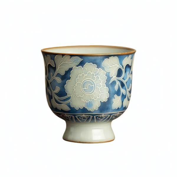 O1CN01CwdbID2Jaf7j91NZe_!!2217662179438-0-cib Imitation Song Ru Kiln - Yuan Blue and White High footed Tea Cup