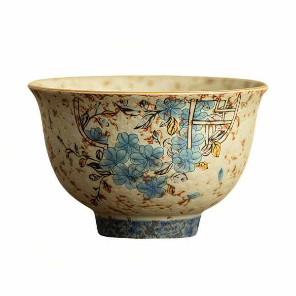 O1CN01HEHypG2Jaf6V0V8Ji_!!2217662179438-0-cib Blue and white flint, red window flower, gold painted cloud tripod cup