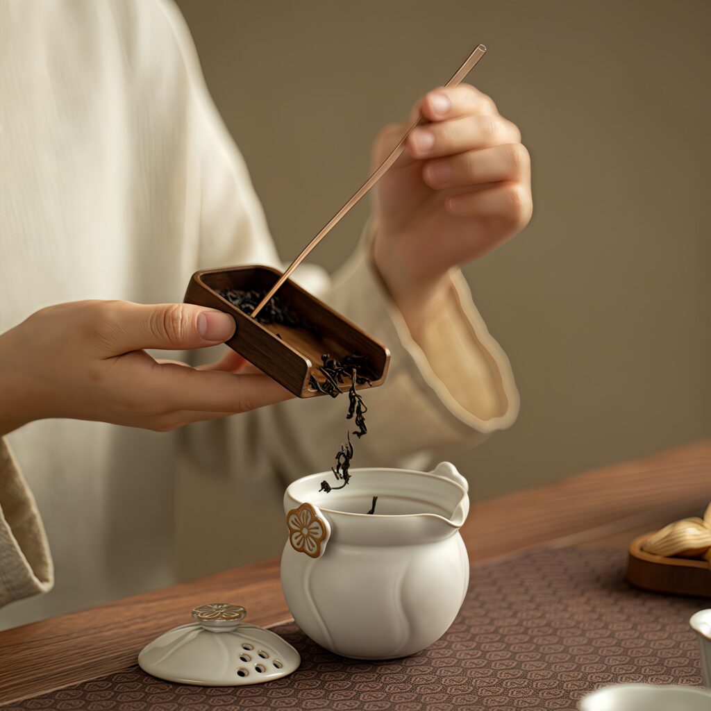 Imitation Song Ru Kiln Moon White Cold Plum Travel Teapot Tea Set