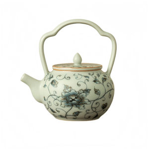 Imitation of Song Ru Kiln (Yueyin - Peony) Lifting Beam Pot