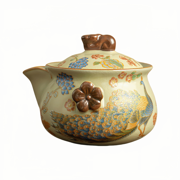 O1CN01eOHOsK2Jaf5k7DDxm_!!2217662179438-0-cib Imitation of Song Ru Kiln Peacock Handheld Pot