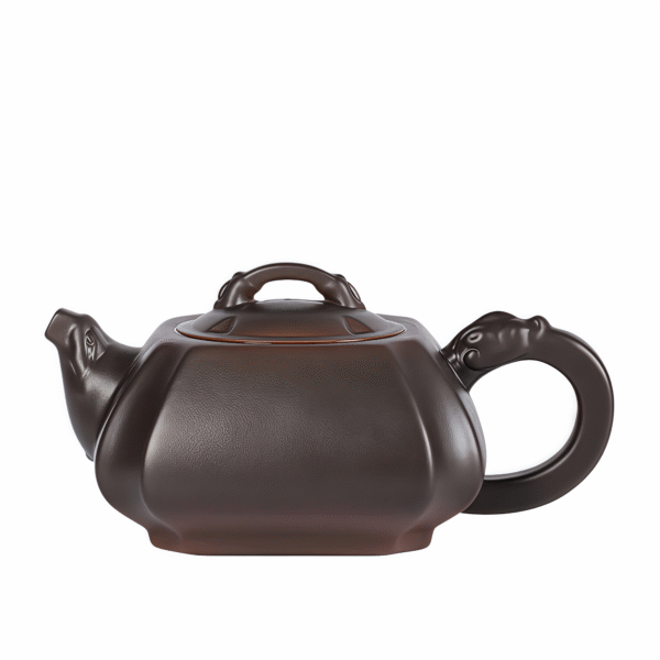 Purple Pottery Teapot