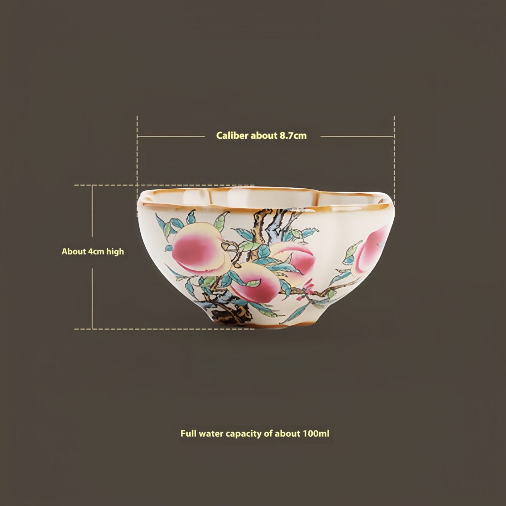 Product specifications: Diameter 8.7cm x Height 4cm, Capacity: Full water capacity of approximately 100ml