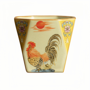 Imitation Song Ru Kiln Lucky Eight Square Cup Teacup