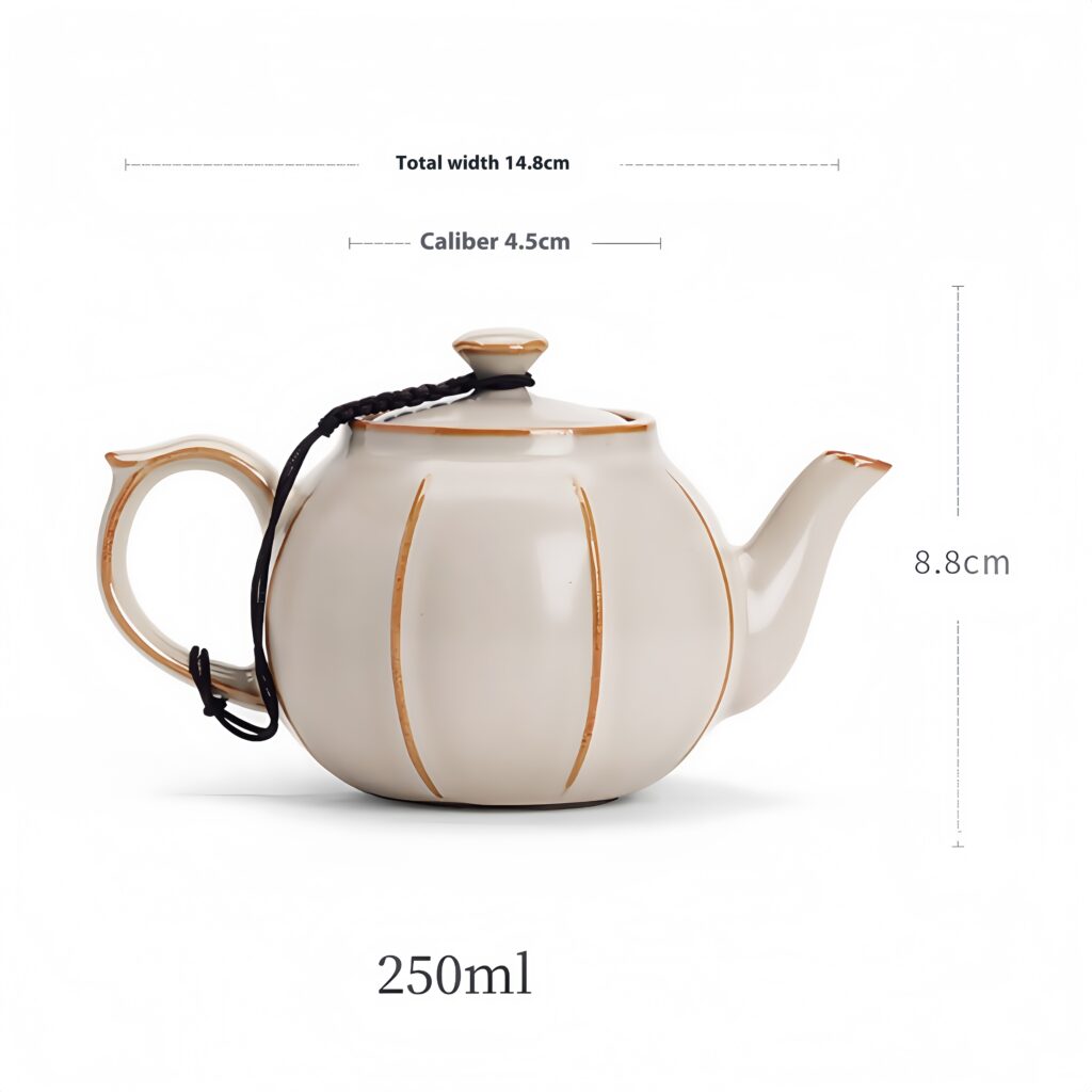 Imitation of Song Dynasty Ru Kiln Melon Edged Pot Tianqing 10 Specifications: Width approximately 14.8cm, height approximately 8.8cm, capacity approximately 250ml