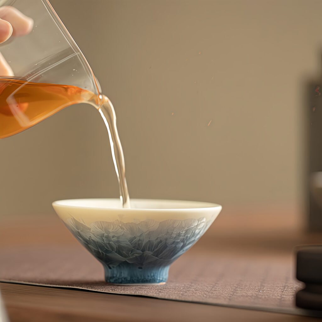 Crystal glazed conical hat cup 2 Crystal glazed conical hat cup