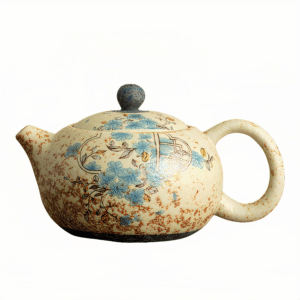 Vintage Window Opening Blue and White Ceramic Xishi Pot Tea Set Pot