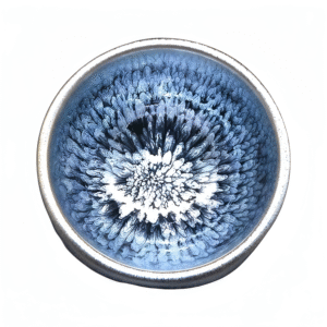 Jianzhan tea cup with flowers and no foot