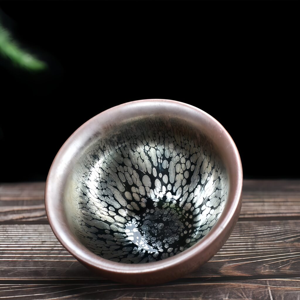 Oil Drop Bundle Mouth Cup Silver Oil Drop Building Cup Tea Cup Building Cup Kung Fu Tea Set