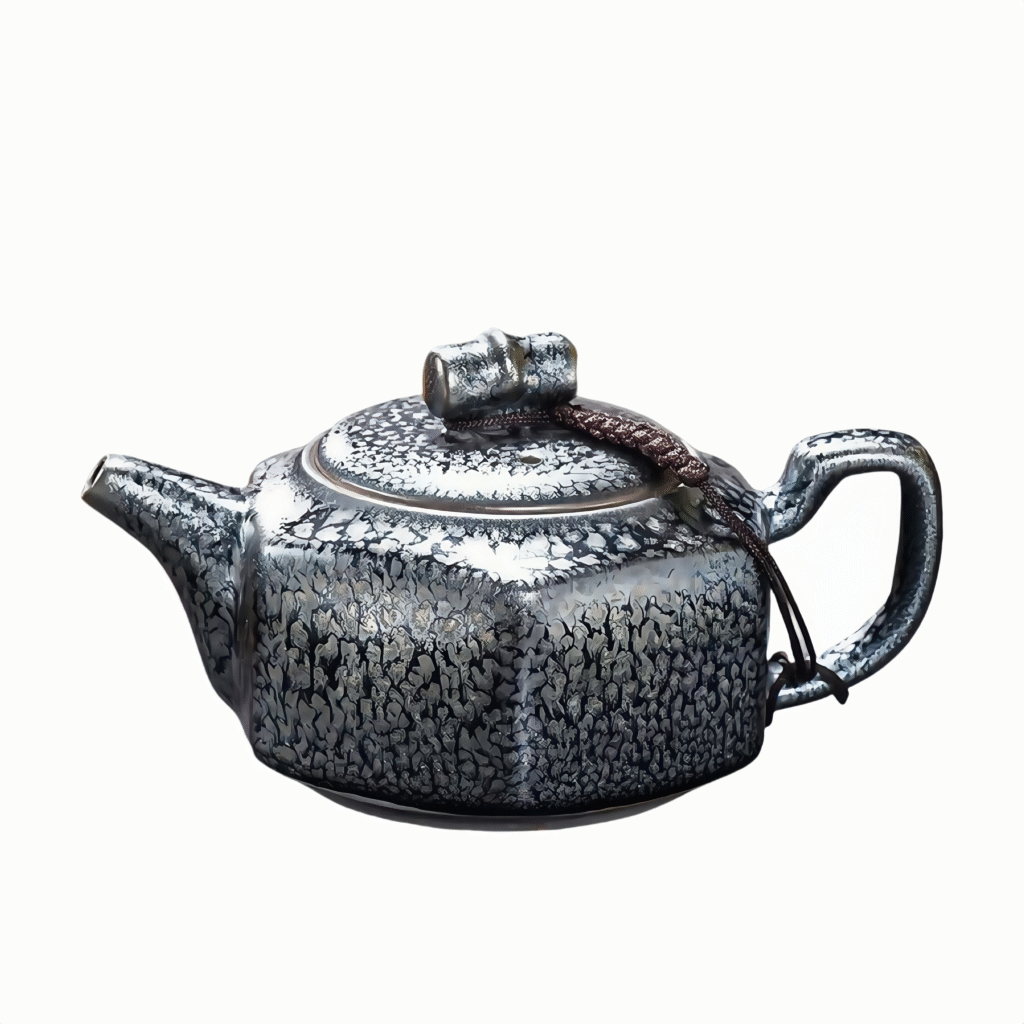 Vintage Hundred Flowers Broken Water Pot Jianyang Jianzhan Teapot Tea Set Pure Handmade Household Ceramic Teapot Bubble Teapot Iron Tire Large