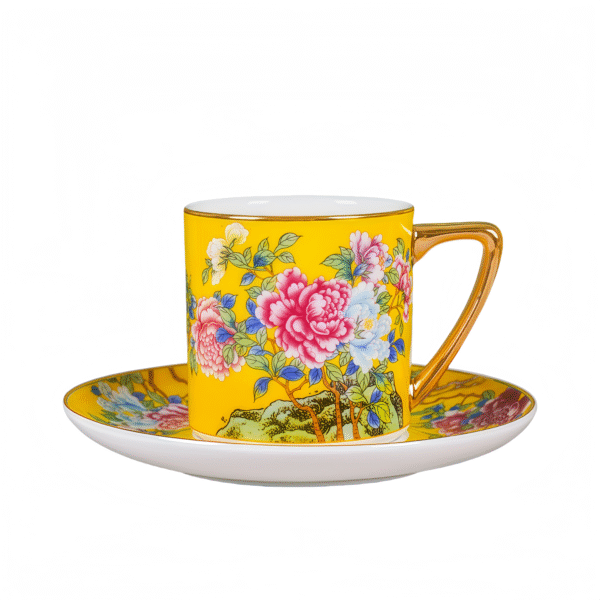 Jingdezhen enamel ceramic coffee cup (small size)