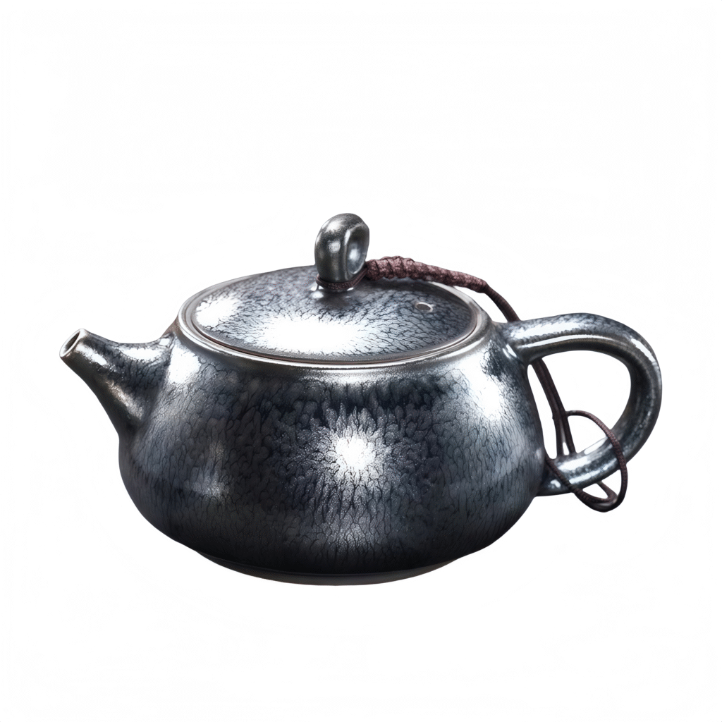 Vintage Hundred Flowers Broken Water Pot Jianyang Jianzhan Teapot Tea Set Pure Handmade Household Ceramic Teapot Bubble Teapot Iron Tire Large