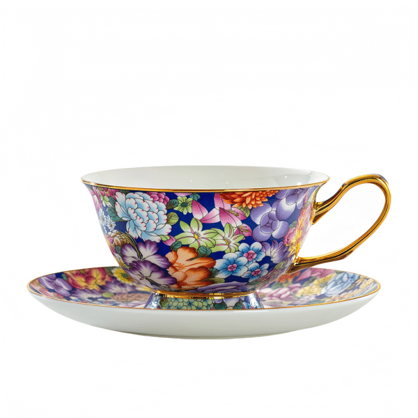 O1CN01emouJr2IuWaYAq3Ni_!!2542769346-0-cib Vintage Palace Style Cup Enamel Colorful Kaleidoscope Coffee Cup Plate