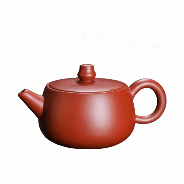 Red clay large open mouth Han tile teapot, original ore purple clay teapot