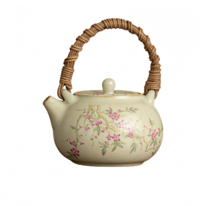 Imitation Song Ru Kiln (Peach Blossom Powder Vine Weaving Beam Carrying Pot)